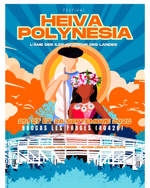 Affiche Heiva Polynesia Brocas 2025