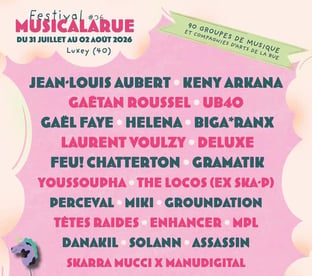 Festival Musicalarue 2026 affiche