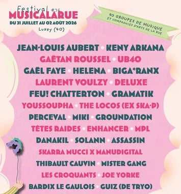 Festival Musicalarue 2026 affiche