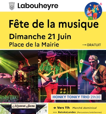 Fête de la Musique : Madame Swing & Honky Tonky Trio