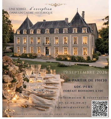 Diner de gala au château d'Estrac