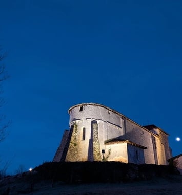 Visite de l'église fortifiée de Lesgor