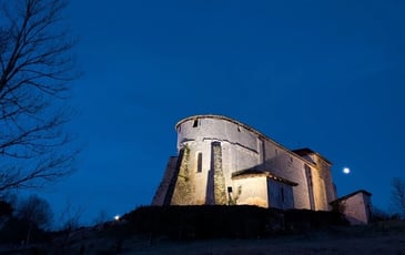 Visite de l'église fortifiée de Lesgor