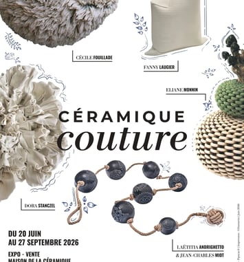 Visite libre : à la découverte de l'exposition vente "Céramique Couture"