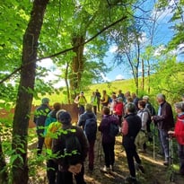 Visite du site archéologique des grottes du Pape, En randonnée via le sentier des grottes