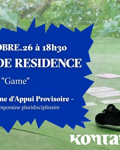 Sortie de résidence du collectif Zone d'Appui Provisoire "Game" - Danse contemporaine pluridisciplinaire