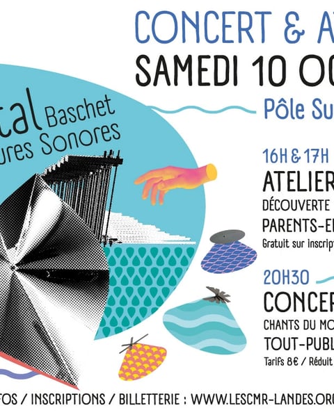 Cristal et Structures Sonores Baschet : concert et ateliers !