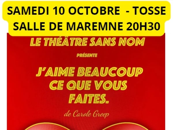 Théâtre "J'aime beaucoup ce que vous faites"