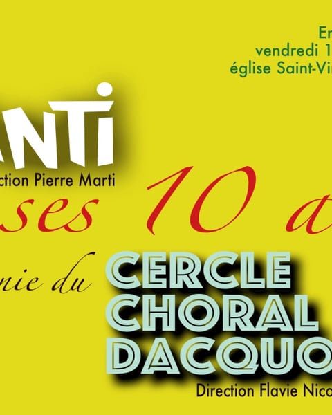 Concert vocal : Avanti