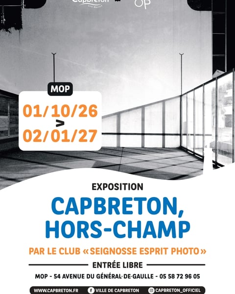 Exposition "Capbreton, hors champ" par le club « Seignosse Esprit Photo »