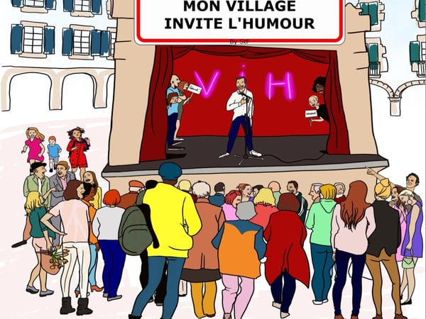 Mon village invite l'humour