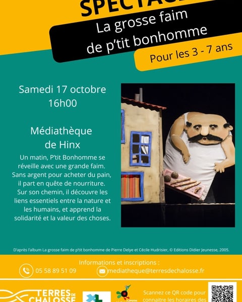 Spectacle "La grosse faim de p'tit bonhomme"