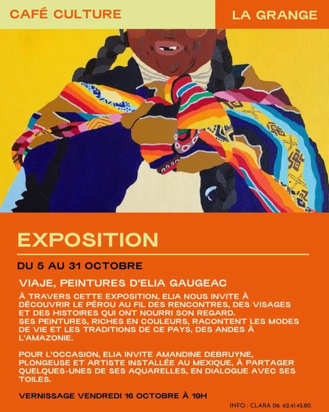 Exposition « Viaje • recuerdos en color » d'Elia Gaugeac