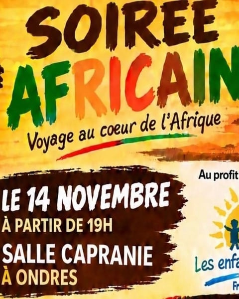 Soirée africaine (repas, concert Kalela, DJ)