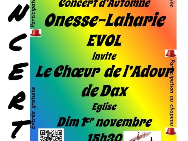Concert d'Automne - Evol et Le Chœur de l'Adour de Dax