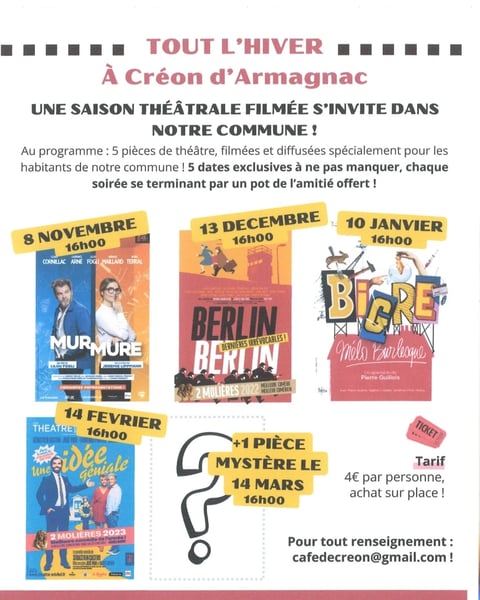 Saison théâtrale au Café associatif