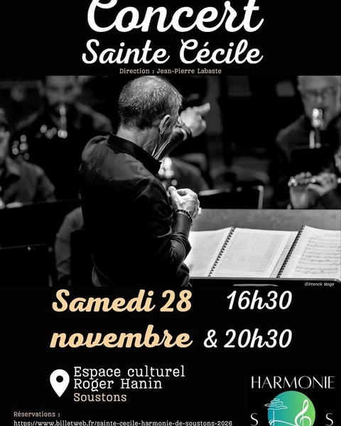 Concert de Sainte-Cécile 2026 - Harmonie de Soustons